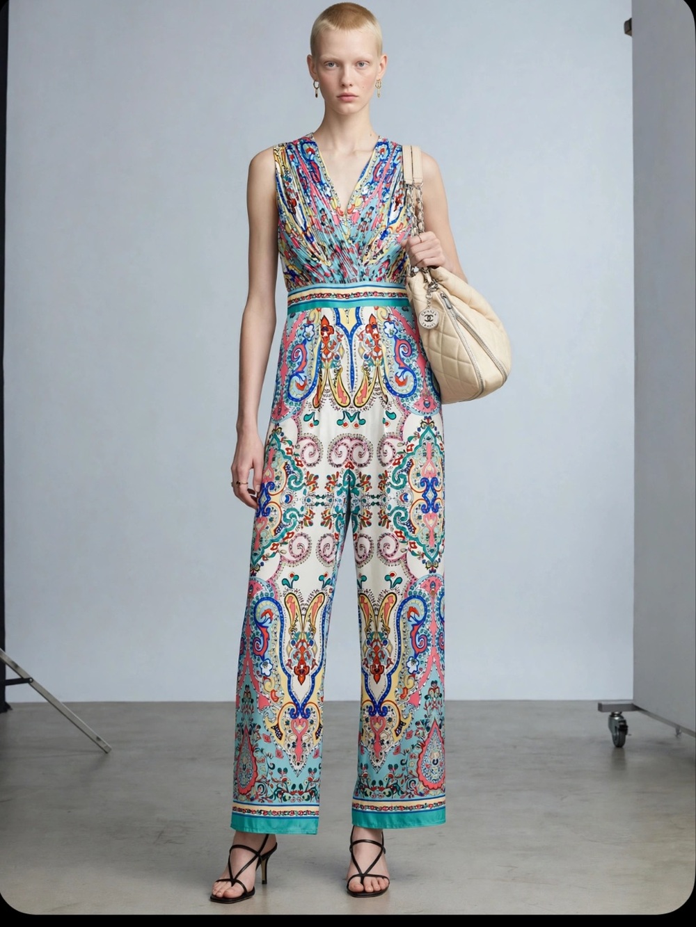 Silky lined jumpsuit